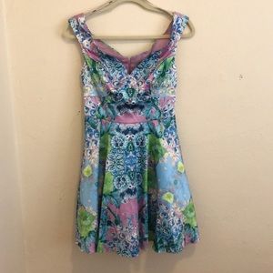 NWT ASOS Floral Dress with Tulle SZ 4